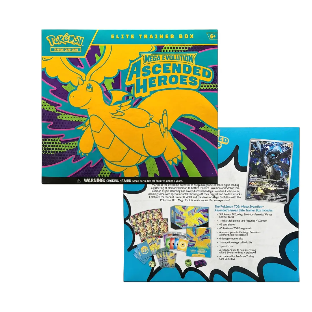 Pokémon Trading Card Game Mega Evolution – Ascended Heroes Elite Trainer Box
